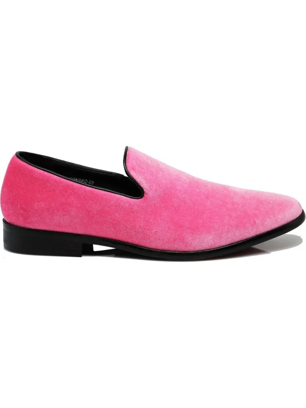 Men's Plain Pink Vintage Velvet Loafers Slip On Classic Tuxedo Dress Shoes